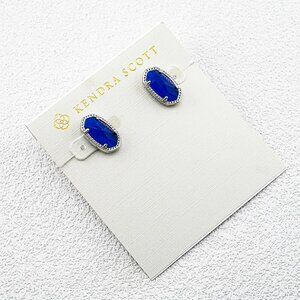 Kendra Scott Dark Blue Cat��s Eye Stud Earrings